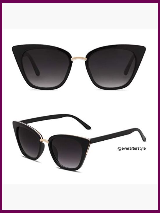 Cat Eye Sunglasses with UV400 Protection, Plastic & Metal Frame main image 6